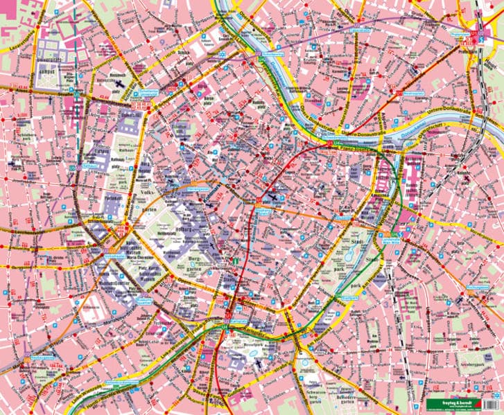 Wien, Stadtplan, 1:6.250, Poster