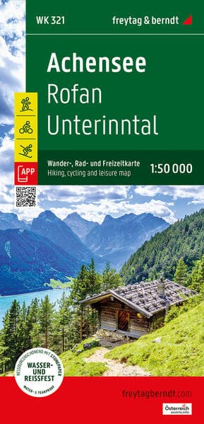 Achensee, Wander-, Rad- und Freizeitkarte 1:50.000, freytag & berndt, WK 321
