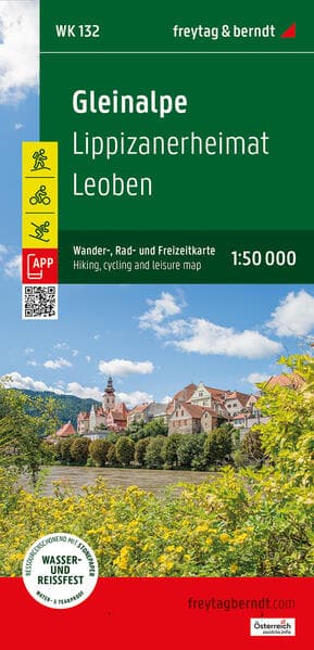 Gleinalpe, Wander-, Rad- und Freizeitkarte 1:50.000, freytag & berndt, WK 132