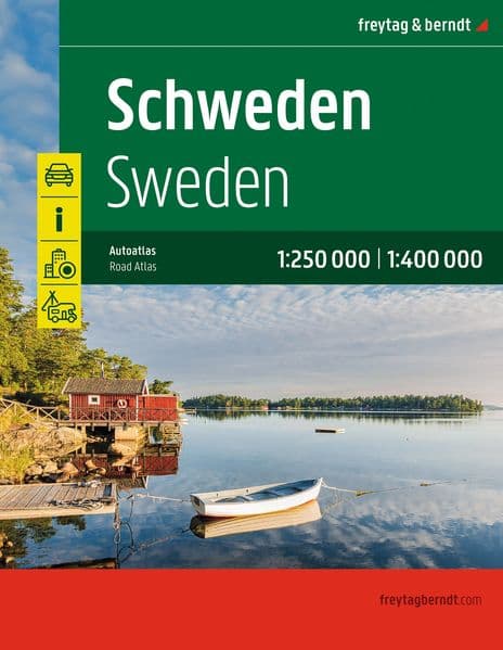 freytag & berndt Autoatlas Schweden. 1:250.000