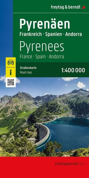 freytag & berndt Straßenkarte Pyrenäen, Frankreich - Spanien - Andorra 1:400.000