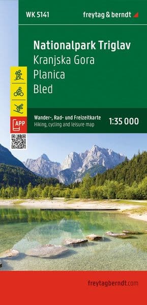 freytag & berndt Wanderkarte Nationalpark Triglav - Kranjska Gora - Planica - Bled 1:35.000