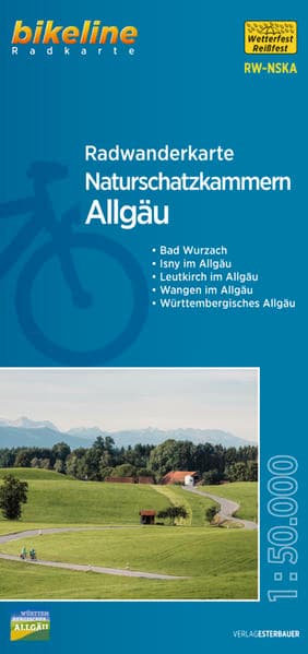 Radwanderkarte Naturschatzkammern Allgäu RW-NSKA