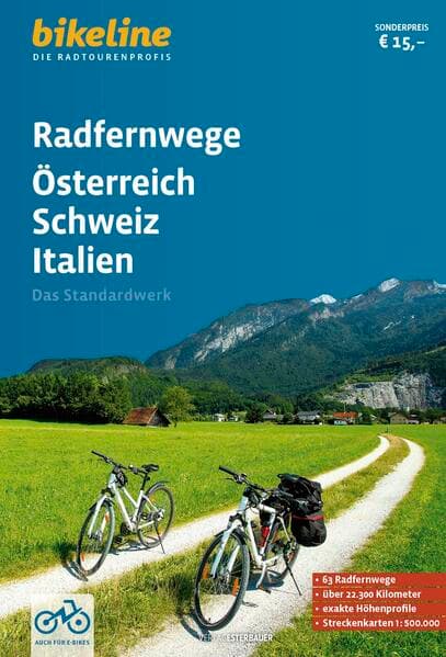 Radfernwege Österreich, Schweiz, Italien