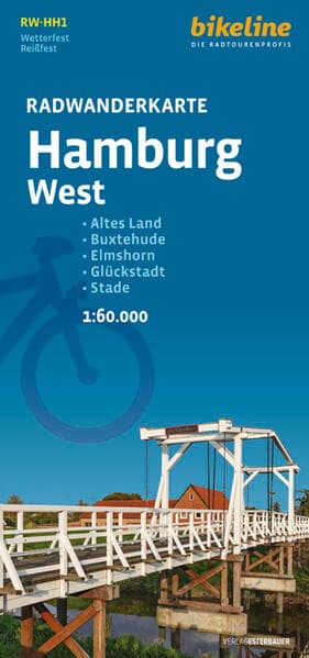 Radwanderkarte Hamburg West RW-HH1