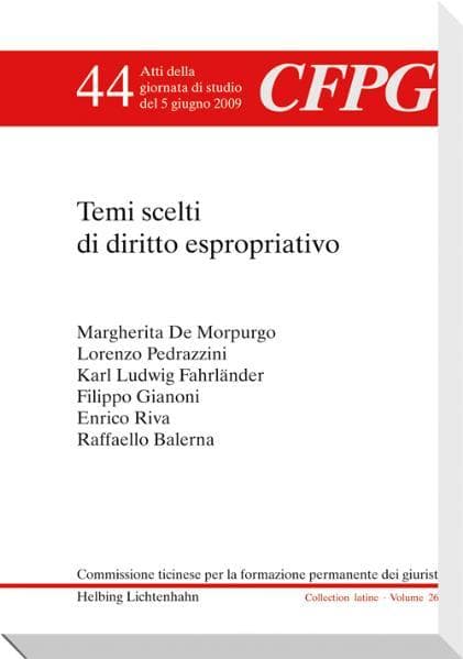 Temi scelti di diritto espropriativo