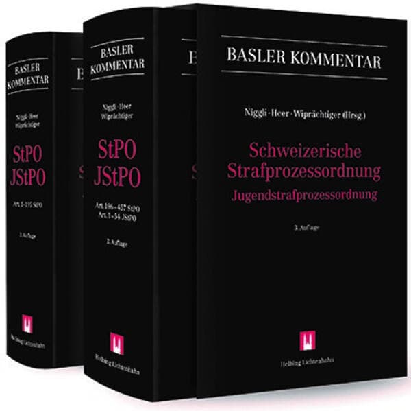 Schweizerische Strafprozessordnung/Jugendstrafprozessordnung
