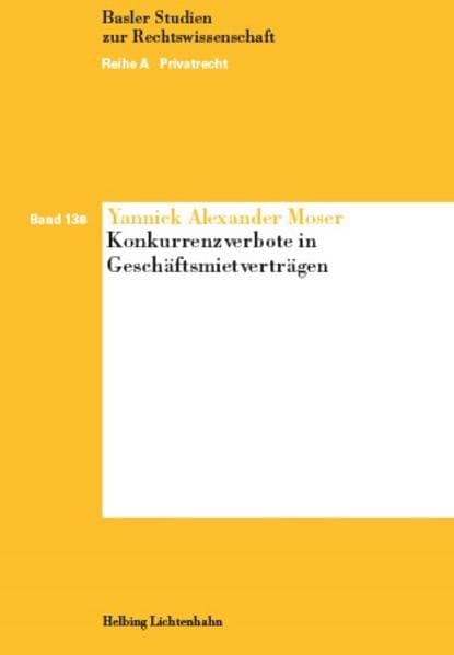Konkurrenzverbote in Geschäftsmietverträgen