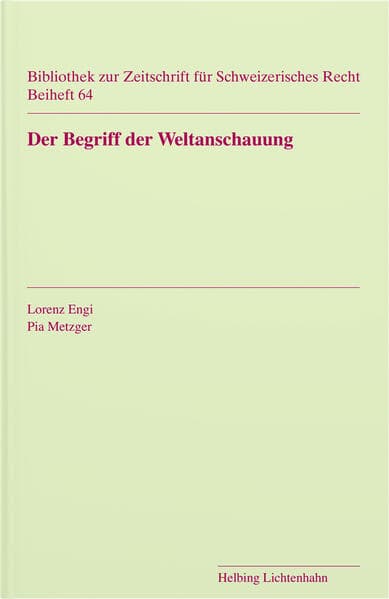 Der Begriff der Weltanschauung