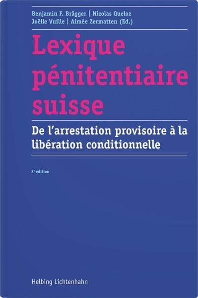 Lexique pénitentiaire suisse
