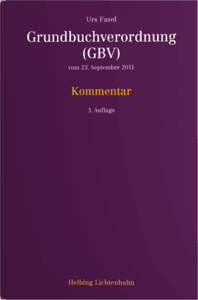 Grundbuchverordnung (GBV)