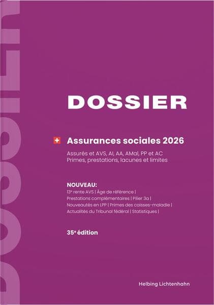 DOSSIER Assurances sociales 2026