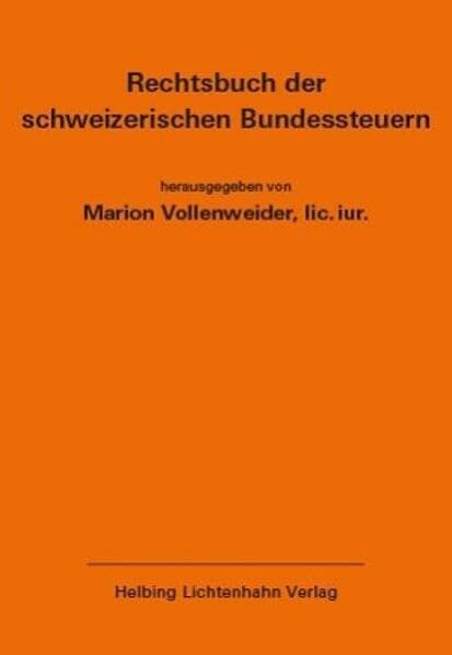 Rechtsbuch der schweizerischen Bundessteuern EL 189