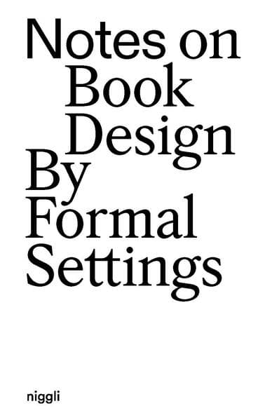 Notes on Book Design