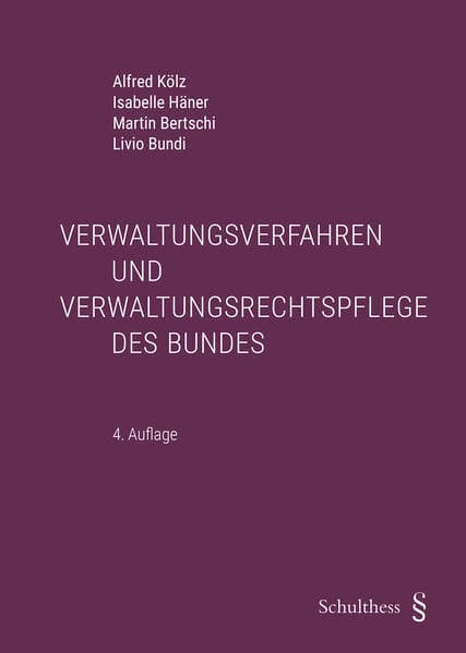 Verwaltungsverfahren und Verwaltungsrechtspflege des Bundes