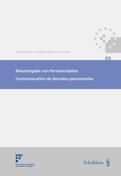 Bekanntgabe von Personendaten / Communication de données personnelles