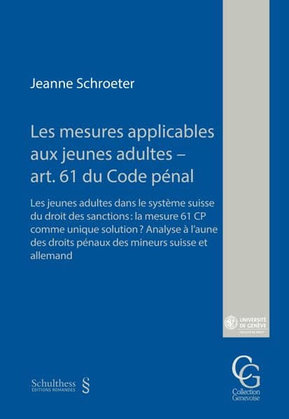 Les mesures applicables aux jeunes adultes - art. 61 du Code pénal