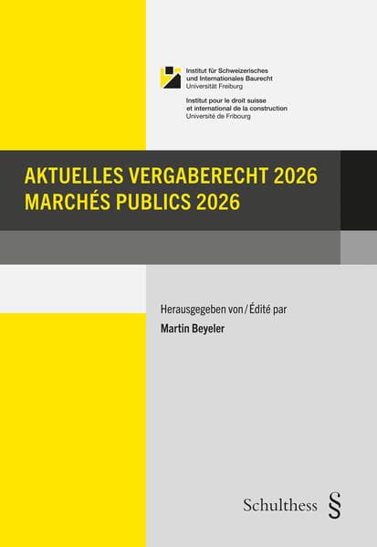 Aktuelles Vergaberecht 2026 / Marchés publics 2026