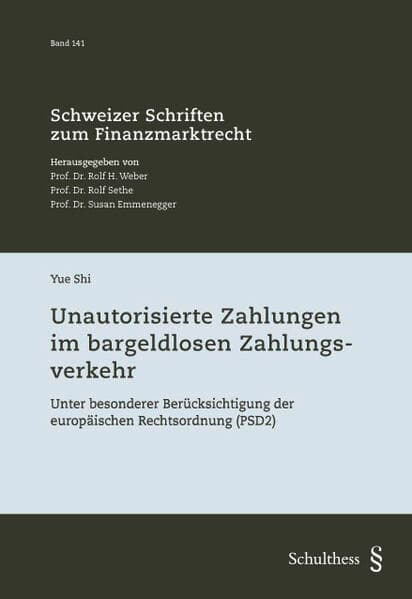 Unautorisierte Zahlungen im bargeldlosen Zahlungsverkehr