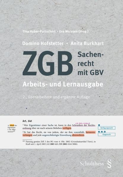 ZGB, Sachenrecht mit GBV