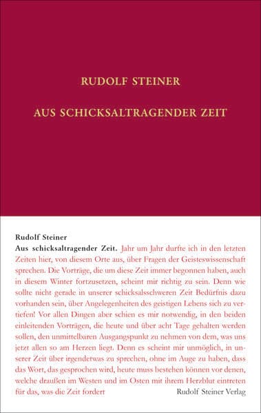 Aus schicksaltragender Zeit
