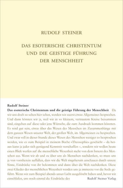 Das esoterische Christentum und die geistige Führung der Menschheit
