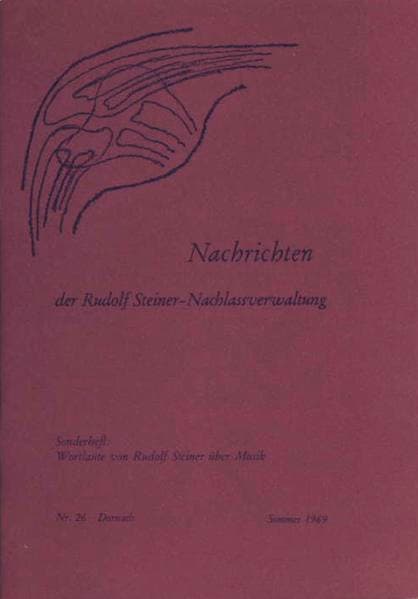 Beiträge zur Rudolf Steiner Gesamtausgabe, Heft 26