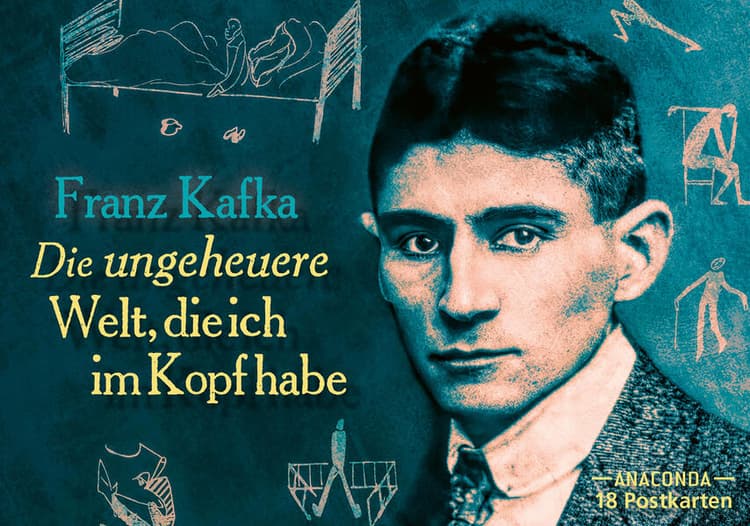 Postkarten-Set Franz Kafka - Die ungeheure Welt, die ich im Kopf habe