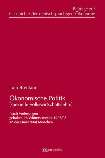 Ökonomische Politik (spezielle Volkswirtschaftslehre)