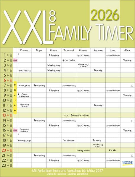XXL Family Timer 8 2026