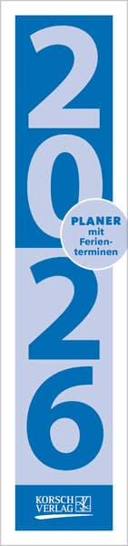 Streifenplaner Compact Blau 2026