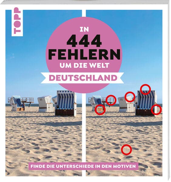 In 444 Fehlern um die Welt – Deutschland. Finde die Unterschiede in den schönsten Motiven Deutschlands