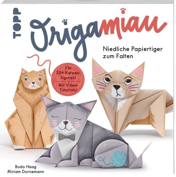 OrigaMIAU. Niedliche Papiertiger zum Falten. Origamiblock mit Anleitungen