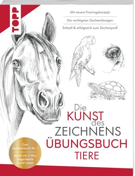 Die Kunst des Zeichnens Tiere Übungsbuch