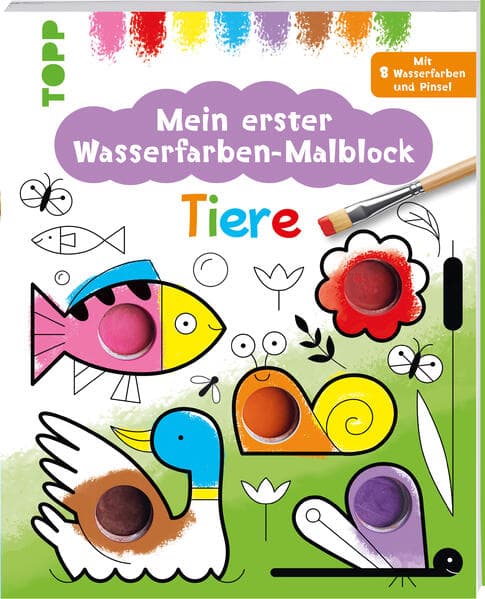 Mein erster Wasserfarben-Malblock - Tiere