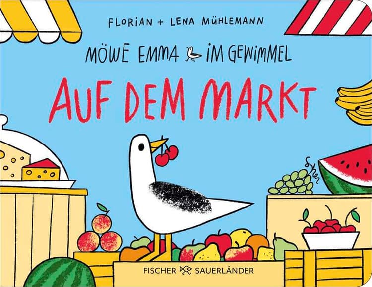 Möwe Emma im Gewimmel: Auf dem Markt
