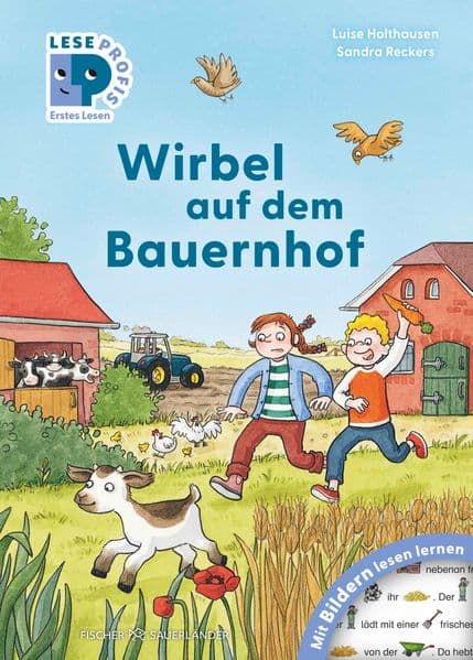 Leseprofis – Mit Bildern lesen lernen: Wirbel auf dem Bauernhof, Erstes Lesen