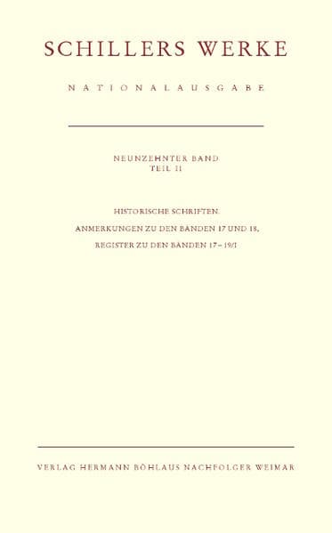Schillers Werke. Nationalausgabe