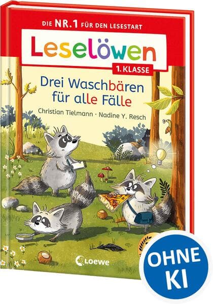 Leselöwen 1. Klasse - Drei Waschbären für alle Fälle