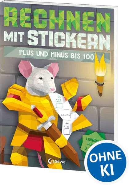 Rechnen mit Stickern - Plus und Minus bis 100