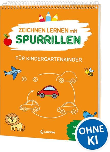 Zeichnen lernen mit Spurrillen - Für Kindergartenkinder