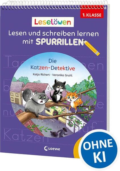 Leselöwen - Lesen und schreiben lernen mit Spurrillen - Die Katzen-Detektive