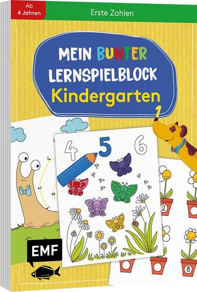 Mein bunter Lernspielblock – Kindergarten: Erste Zahlen