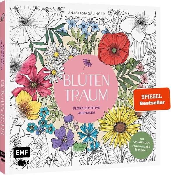 Blütentraum – Florale Motive ausmalen