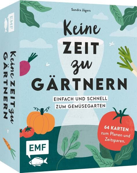 Kartenset: Keine Zeit zu gärtnern – 64 Karten – Einfach und schnell zum Gemüsegarten