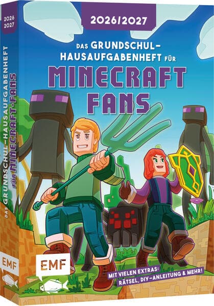 Das Grundschul-Hausaufgabenheft für Minecraft-Fans 2026/2027