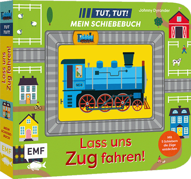 Tut, Tut! – Mein Schiebebuch: Lass uns Zug fahren!