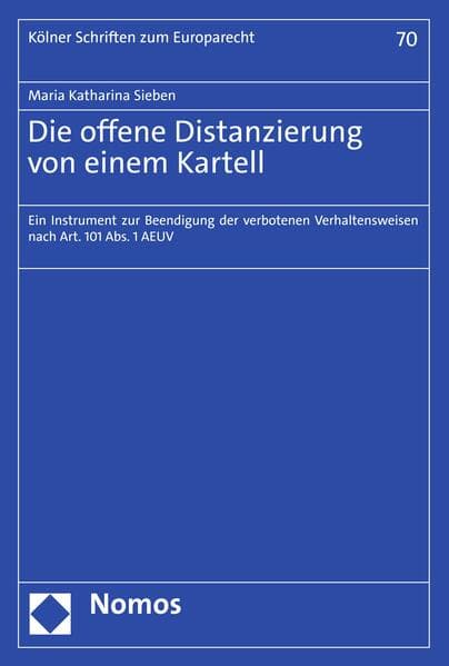 Die offene Distanzierung von einem Kartell
