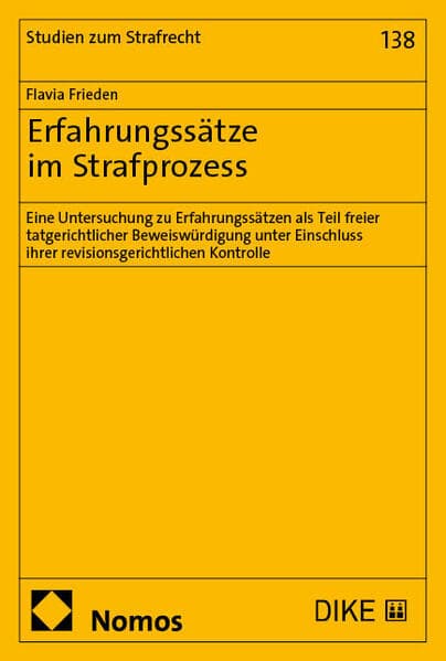 Erfahrungssätze im Strafprozess