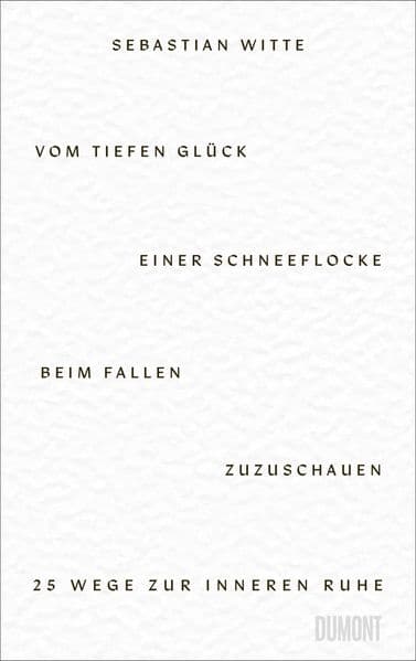 Vom tiefen Glück, einer Schneeflocke beim Fallen zuzuschauen